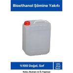 Pastimore %100 Doğal Saf Temiz Çevre Dostu Sıvı Koku Yapmayan Bioethanol Şömine Yakıtı 5 Litre