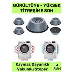 Pastimore Yeni Üretim Gürültü Engelleyici Titreşim Önleyici Kauçuk Çamaşır Bulaşık Makinesi 4 Adet Ayak Pedi