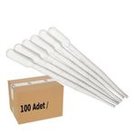 Pastör Pipet 3ml | 100 Adet | Plastik Damlalık