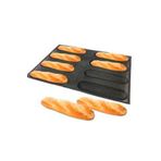 PASTRY PLANET Delikli Silikon 8li Baton Sandviç Kalıbı 40cm*75cm