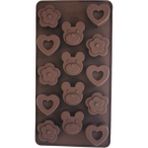 Pastry Planet Kalp Ayıcık Çiçek Silikon Çikolata Kalıbı