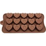 Pastry planet kalp silikon çikolata kalıbı