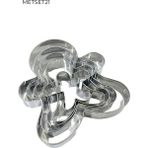Pastry Planet Metal Gingerman Tırtıklı Volovan / Kurabiye Kalıbı 6 Adet - 8 Adet