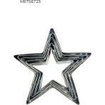 Pastry Planet Metal Yıldız Kardanadam Volovan / Kurabiye Kalıbı 6 Adet - 32 Adet