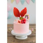 Pastry Planet Pasta Üstü Yelpaze, Gökkuşağı, Kelebek Süs Seti - 19 Adet