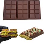 Pastry Planet Silikon Dubai Çikolata Kalıbı 200 Gram (Viral Olan Kalıp & Gıda Ile Temasa Uygun) - Kahverengi