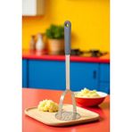 Patates Ezici 3 mm Kalınlık 304 Paslanmaz Çelik Havuç Muz Avokado Ezici 722003 - SILIKON SAPLI