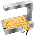 Patates Kızartması Isıtma Lambası, 1000W Ticari Gıda Lambası Isıtıcı, Patates Kızartması Kızarmış Tavuk için Paslanmaz Çelik Patates Kızartması Isıtıcı