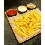 Patates, Soğan Halkası, Çıtır Tavuk vb Servis Tepsisi (3 adet porselen sosluklu)