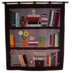 Patchwork Üç Raf Kitaplık Duvar Panosu