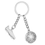 Patelai 1 adet futbol anahtarlık, erkek çocuklar için, gümüş anahtarlık, futbol ayakkabısı ve top futbol kolye ucu, spor taraftarı, anahtarlık, futbol taraftarları, erkekler ve kadınlar için hediye