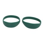 Patella Diz Desteği Kayışı, 2 ADET Silikon Diz Kayışı Patella Desteği Patella Tendon Sabitleyici Bant Elastik Brace Basketbol Koşu Için Taşınabilir Çanta Ile (GREEN)