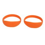 Patella Diz Desteği Kayışı, 2 ADET Silikon Diz Kayışı Patella Desteği Patella Tendon Sabitleyici Bant Elastik Brace Basketbol Koşu Için Taşınabilir Çanta Ile (ORANGE)