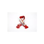 Pati Desenli Dokuma Köpek Boyun Tasması 3 Cm X 36-60 Cm Kırmızı