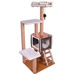 Pati Homes XL Kedi Tırmalaması Bej Katlı Kedi Evi