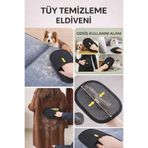 PATİ SEPETİ Kedi Köpek Tüy Toplayıcı Eldiven (Yıkanabilir Tekrar Kullanılabilir) 24X16,5 ebat