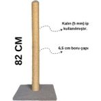 Pati Store 82 cm Büyük Lüks Kalın Ipli Iki Parça Uzun Kedi Tırmalama Tahtası - 82cm