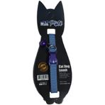 Pati Yavru Köpek ve Kedi Boyun Tasması (Ayarlanabilir) (Düz Mavi)