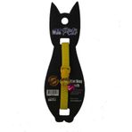 Pati Yavru Köpek ve Kedi Boyun Tasması (Ayarlanabilir) (Düz Sarı)