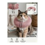 Patiderm Elizabeth Yakalık Yumuşak Ayarlanabilir Kedi Köpek Koruyucu Boyunluk, Pembe, L Beden