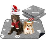 PatiencET Köpekler için Yıkanabilir Pee Pedleri, 18'' x 60 cm Yeniden Kullanılabilir Köpek Yavrusu Pedleri, Evcil Hayvan Eğitimi, Ev Yemeği ve İnkontinans için Süper Emici ile 2 Paket Yavru Lazımlık