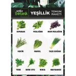 Patika Botanik 10 Çeşit Yeşillik Tohum Paketi 3000+ Tohum - 3000 Adet