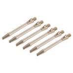 PATIKIL 45 mm alüminyum dart şaftı, orta boy 2BA dişli dart çubukları, çelik uçlar için dart aksesuarı, 6'lı paket (pirinç tonu)