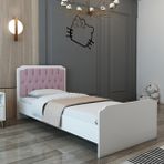 Patiko Buse Karyola - 100 x 190 cm - Pembe