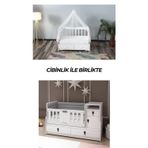 PATİKO FURNİTURE R 131 BEYAZ BÜYÜYEBİLEN CİBİNLİKLİ BEŞİK