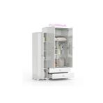Patiko Furniture Sahra 059 3 Kapaklı Dolap Pembe