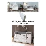 Patiko Patiko R 131 Beyaz Büyüyebilen Beşik Yatak Uyku Seti Ve Cibinlik Tam Takım