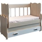 Patiko Safir Anne Yanı 50*100 Çekmeceli Beşik - Ahşap