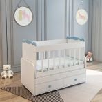 Patiko SAHRA 850 2 Çekmeceli Beşik MAVİ - Mavi