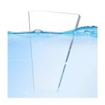 Patio tentesi, bahçe tentesi, 3,5 mm kalınlığında, kapılar, pencere ve verandalar için, yağmurdan görünmez koruma, ön ve arka sundurmalar için ideal, 40 x 180 cm / 15,7 cm