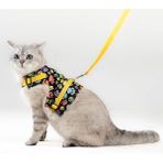 Patipatron Kaçış Önleyici Kedi Gezdirme Tasması Ve Küçük Irk Köpek Gezdirme Tasması (Sarı Patili, S)