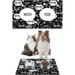 PatiPeti 50 x 35 cm Siyah Kedi Mama Altlığı Mama Paspası