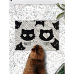 PatiPeti Black Cats Kedi Köpek Eğitim Mama Paspası ve Beslenme Altlığı