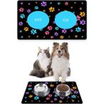 PatiPeti Renkli Patiler Mama Altlığı Mama Paspası 50X35CM