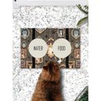 PatiPeti Tablo Kediler Kedi Köpek Eğitim Mama Paspası ve Beslenme Altlığı