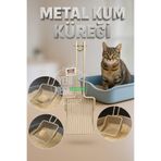 PATİSHOPYA Paslanmaz Metal Kedi Köpek Kum Temizleme Küreği– Tuvalet Kumu Temizleme Dayanıklı Metal Dışkı Küreği