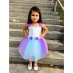 Patiska Nostalji Kostüm Patiska Nostalji Unicorn Elbisesi Kabarık Kısa Model - 7 - 8 Yaş - Renkli