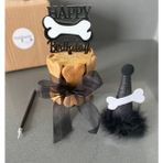 Patisserie Store Köpekler Için Doğum Günü Seti- Smooky Kit- Doğum Günü Pastası, Kemik Tasarımlı Süs, Doğum Günü Şapka