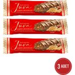 Patiswiss Juva Fındıklı, Kakaolu ve Krep Kırıklı Sütlü Çikolata Bar, 30G x 3 Adet - 90 gr