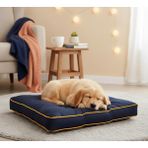Patitex Lüx Konfor - Kedi Köpek Minder - Gabardin Kumaş- Köpek Yatak -Kedi Yatak -Uyku Minderi - Lacivert