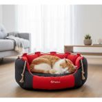 Patitex Lüx Konfor Koltuk- Kedi Köpek Yatak- Kendinden Minderli -Yıkanabilir - Gabardin Kumaş- Koltuk Yatak - S - Kırmızı