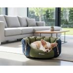 Patitex Lüx Konfor Koltuk- Kedi Köpek Yatak- Kendinden Minderli -Yıkanabilir - Gabardin Kumaş- Koltuk Yatak - Yeşil