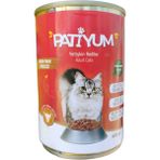 Patiyum Premium Pet Sığır Etli 400 gr Kedi Konservesi