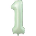 Patladı Gitti 1 Rakam Adaçayı Folyo Balon 34 Inç 76-82 cm - Su Yeşili