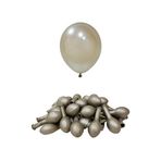 Patladı Gitti 12 inç Krom Beyaz Altın 10 Adet Balon