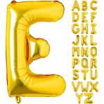 Patladı Gitti 16 inç 36 cm E Harf Gold Folyo Balon